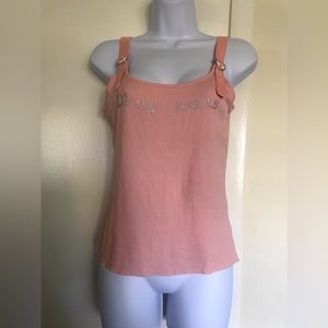 DKNY JEANS size M , pink woman’s top Sleeveless , adjustable straps